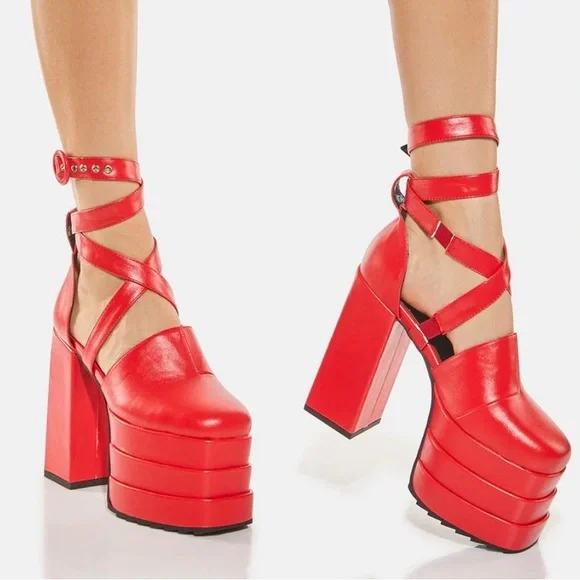 Lamoda Serious Love Platform Heels - Picture 1 of 9